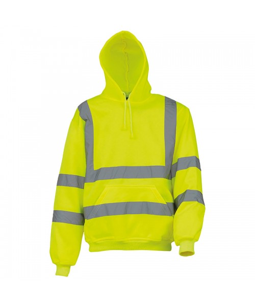 Plain Hi-vis pull-over hoodie Yoko 280 GSM